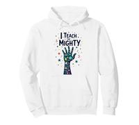 I Teach The Mighty Special Education Empowering Instructional Aide Pullover Hoodie, Adult Unisex, White, X-Large