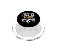 I Teach The Subject That Builds Everything Else Teacher PopSockets PopGrip for MagSafe