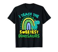 I Teach The Sweetest Dinosaurs Boy Pre-K Teacher Rainbow T-Shirt