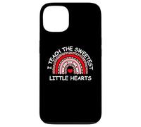 I Teach The Sweetest Hearts Rainbow Teacher Valentine's Day Case for iPhone 13
