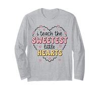I Teach The Sweetest Hearts Teacher Valentine's Day Long Sleeve T-Shirt