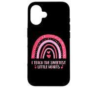 I Teach The Sweetest Little Hearts Rainbow Love Case for iPhone 16