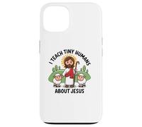 I Teach Tiny Human's About Jesus Bible School Teacher Case for iPhone 13