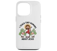 I Teach Tiny Human's About Jesus Bible School Teacher Case for iPhone 13 Pro