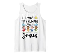 I Teach Tiny Humans About Jesus - Religious Education Tutor Tank Top
