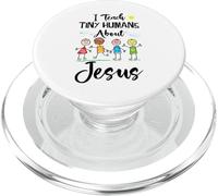 I Teach Tiny Humans About Jesus Sunday School Teacher PopSockets PopGrip for MagSafe