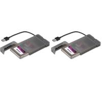 i-tec 2.5 Inch Hard Drive Enclosure USB 3.0 for 2.5" SATA I/II/III HDD, SSD - External Hard Disk Case (Pack of 2)
