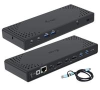 I-TEC DOCKING STATIONS USB-A/-C TB Dual Dock Dual Display Dock PD 100W