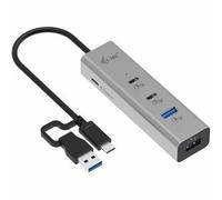 I-Tec Metal Universal Charging Hub 2Xusb-C + 2X Usb-A Port + Power Delivery 85W.