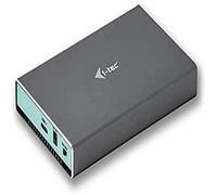 I-Tec Mysafe USB C 3.1/3.0 Hard Drive Case For 2X Sata M.2 HDD Raid 0/1/Jbod - USB C 3.1 Gen 2X USB 3.0; 5000 Mbit/S; Compatible with Thunderbolt 3, Space grey