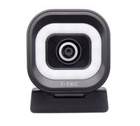 i-tec Solomon 700 Stream 4K Webcam with Built-in LED Ring Light, PDAF Auto Focus for Fast and Stable Focus and Dual Built-in Microphones