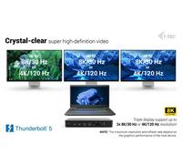 i-tec Thunderbolt 5 Triple Display Docking Station M.2 slot 6x USB 2.5GLAN + Power Delivery 140W