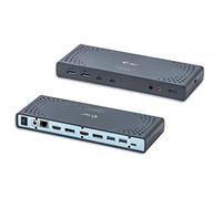 i-tec USB 3.0/USB-C 5K/2x 4K Universal Docking Station 2x HDMI 2x Display Port 1x GLAN 4x USB-A 3.0 2x USB-C 1x Audio In/Output Power Delivery 65W for Windows MacOS Linux Android TB 3 Compatible