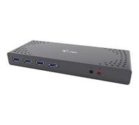 i-tec USB 3.0 / USB-C 5K Universal Dual Display Docking Station, 2x 4K 60Hz Video, 2x HDMI, 2x Display Port, 1x GLAN Ethernet