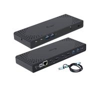i-tec Usb 3.0/usb-c/thunderbolt 3 Dual Display Docking Station in Black i-tec Black