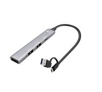 I-Tec USB Hub USB-A/USB-C 4-Port Metal – 1x USB 3.0 + 3x USB 2.0