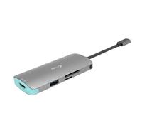 i-tec USB-C 4K Metal Nano Docking Station 1x HDMI 3x USB 3.0 1x SD/MicroSD Power Delivery 100W for Windows MacOS Android Chrome OS Thunderbolt 3 Compatible