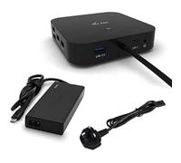i-tec USB-C Docking Station 2x4K with 65W Power Delivery - 2x DisplayPort 1x USB-C 3x USB 3.0 2x USB 2.0 1x GLAN 1x Audio/Mic