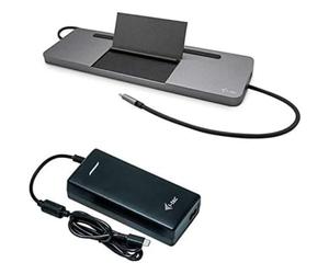 i-tec USB-C Docking Station with Universal Power Adapter - 1x HDMI, 1x VGA, 1x DisplayPort, 1x GLAN, 2x USB 3.0, 2x USB 2.0, 1x SD/MicroSD, 1x Audio, PD 85W