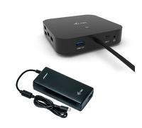 i-tec USB-C Dual Display Docking Station with Power Delivery 100 W + Universal Charger 112 W