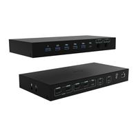i-tec USB-C KVM Dock PRO for Three Hosts. Dual Video. with 2x Power De