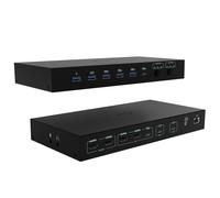 i-tec USB-C KVM Pro Docking Station for Three Hosts, Dual Video, with 2 x 92W Max Power Supplies