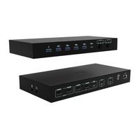 i-tec USB-C KVM Pro Docking Station for Three Hosts, Dual Video, with 2 x 92W Max Power Supplies
