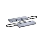 i-tec USB-C Metal Ergonomic 3x 4K Display Docking Station + Power Delivery 100 W Wired USB 3.2 Gen 1 (3.1 Gen 1) Type-C 100 W 101001000 Mbit/s Silver MicroSD (TransFlash) SD