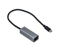 i-tec USB-C Metal Gigabit Ethernet Adapter, 1x USB-C to RJ-45, 10/100/1000 Mbps, LED, for laptop tablet PC with USB-C connector, compatible with Thunderbolt 3, Windows Mac Linux Android, Space Grey colour