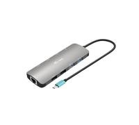 i-tec USB-C Metal Nano 2x Display Docking Station + Power Delivery 100 W Wired USB 3.2 Gen 1 (3.1 Gen 1) Type-C 100 W 101001000 Mbit/s Silver 5 Gbit/s