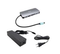 i-tec USB-C Metal Nano Dock HDMI/VGA with LAN + Charger 100W