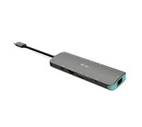 i-tec USB-C Metal Nano Docking Station - 1xHDMI 4K Ultra HD,1xSD Card and 1xmicroSD Card Reader,1xGLAN port,1xCombo audio jack,3xUSB 3.0 ports, 1xUSB-C Power Delivery (100W), Thunderbolt 3 compatible