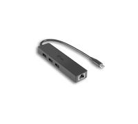 i-tec Usb-c Slim Passive Hub With Gigabit Ethernet in Black i-tec Black