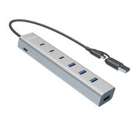 i-tec USB-C/USB-A Charging Metal HUB 7 port (3x USB-C. 4x USB-A)
