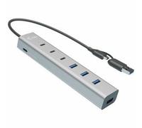 I-Tec USB-C/USB-A Charging Metal Hub 7-port (3x USB-C, 4x USB-A)