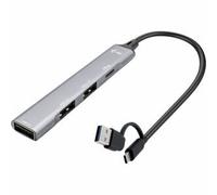 I-Tec USB Hub USB-A/USB-C 4-Port Metal – 1x USB 3.0 + 3x USB 2.0