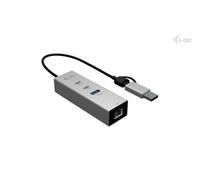 i-tec USB-C/USB-A Metal HUB 3 (2x USB-C, 1x USB-A) Port + 2.5GLAN