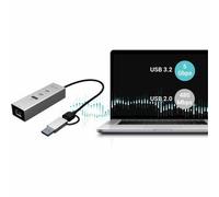 i-tec Hub ・2 x USB-C 3.2 Gen 1 + 1 x USB-A (CAMETALG325HUB)