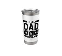 I Tell Dad Jokes Periodically Funny Dad Jokes Laugh Elements Stainless Steel Insulated Tumbler
