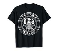 I Think About Stink Bugs Every Day Vintage Circular Emblem T-Shirt