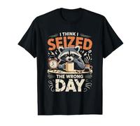 I Think I Slept The Wrong Day Raccoon Coffee Value Graphic T-Shirt