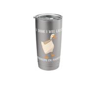 I Think I Will Cause Problems On Purpose Sarcastic Duck Meme Stainless Steel Insulated Tumbler