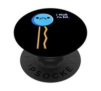 I Think I'm Fat Stick Figure Humor PopSockets Adhesive PopGrip