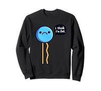 I Think I'm Fat Stick Figure Humor Sweatshirt