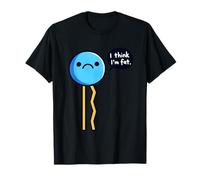 I Think I'm Fat Stick Figure Humor T-Shirt
