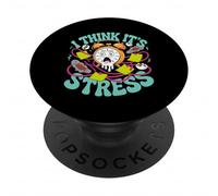 I Think It's Stress Exhausted Tired Thinking PopSockets Adhesive PopGrip