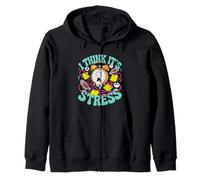 I Think It's Stress Exhausted Tired Thinking Zip Hoodie