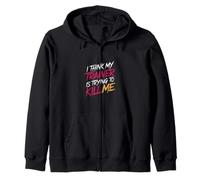 I Think My Trainer Is Trying To Kill Me Gym Tired - Zip Hoodie