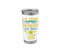 I Think not Always Ambiguous Funny Humorous Saying Stainless Steel Insulated Tumbler