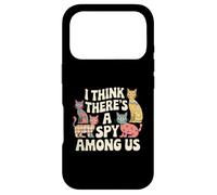 I Think There Is A Spy Among Us | Funny Cat Kitten Art Memes Case for iPhone 17 Pro